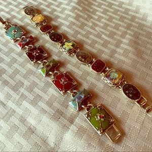 Set of Gold Tone Braceletes